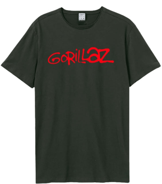 Gorillaz Logo Charcoal Grey Medium T-Shirt