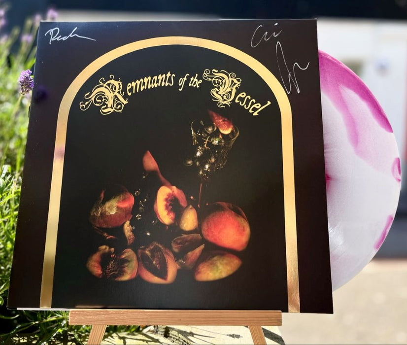 Faetooth Remnants Of The Vessel Vinyl LP *SIGNED* Magenta & White Inkspot Colour 2025