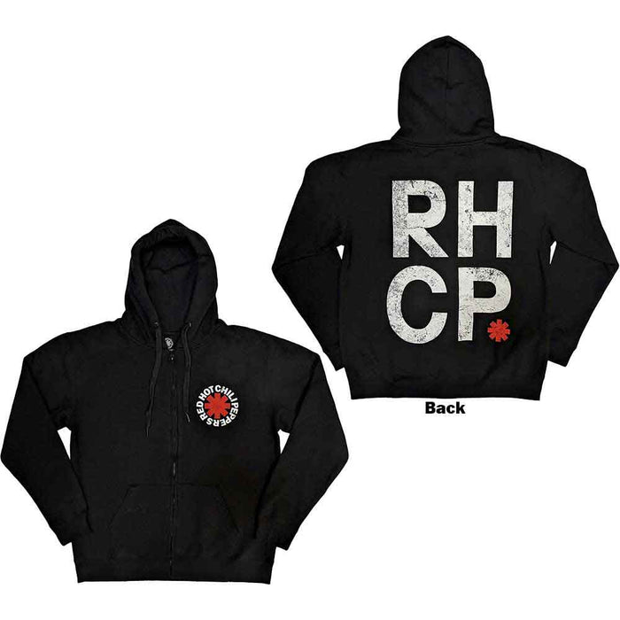 Red Hot Chili Peppers Black Large Zipped Hoodie