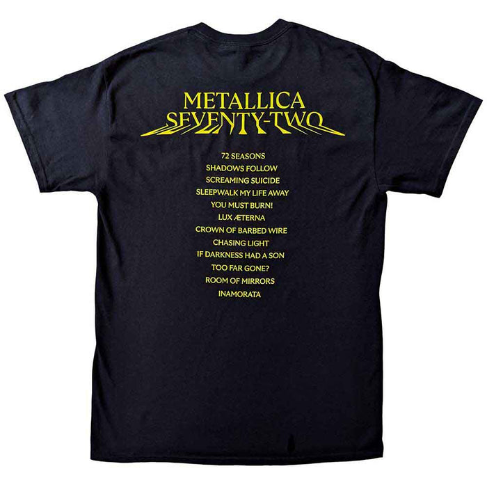 Metallica 72 Seasons Squared Cover Black Medium T-Shirt