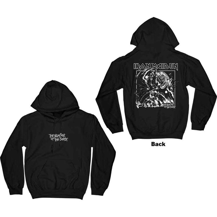 Iron Maiden Number Of The Beast One Colour Black Small Hoodie