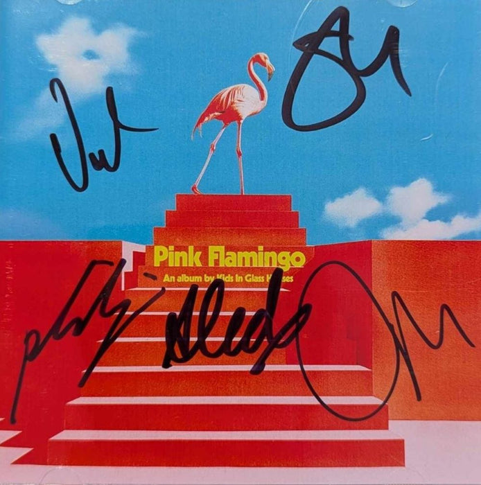 Kids In Glass Houses Pink Flamingo CD SIGNED 2024