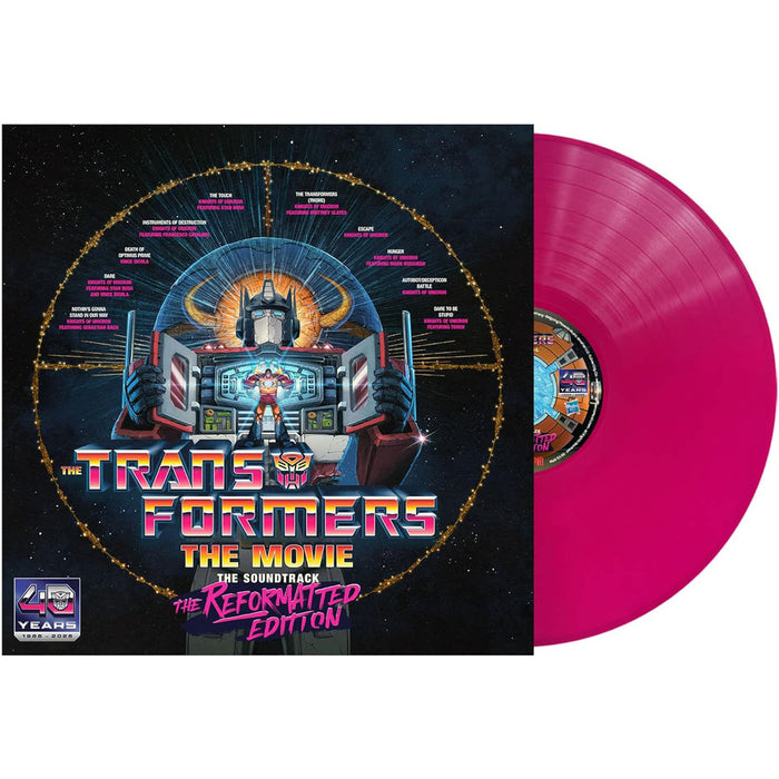 Transformers The Movie, The Soundtrack, The Reformatted Edition Vinyl LP Energon Pink Colour