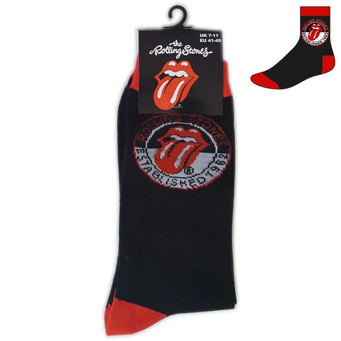 The Rolling Stones Unisex Ankle Socks: Established (Uk Size 7 - 11)