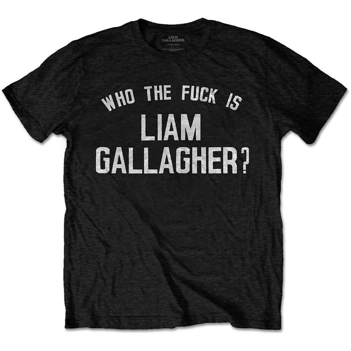 Liam Gallagher Who the Black Medium T-Shirt