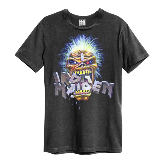 Iron Maiden Chomp Amplified Charcoal X-Large Unisex T-Shirt