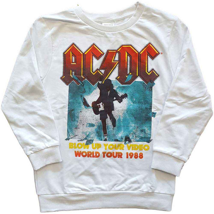 AC/DC Blow Up Your Video 9-10 Years Kids Sweatshirt