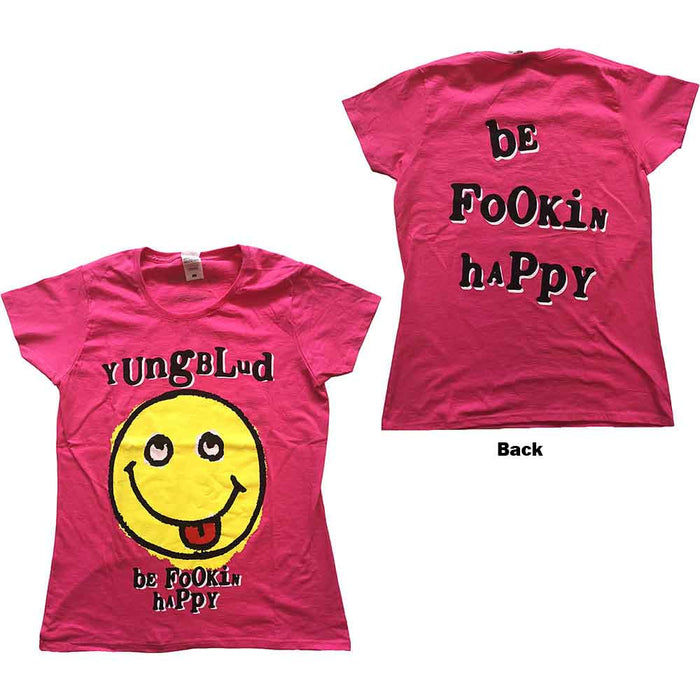 Yungblud Raver Smile Pink Ladies XX-Large T-Shirt
