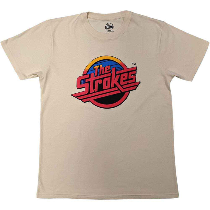 The Strokes Red Logo Natural Small T-Shirt