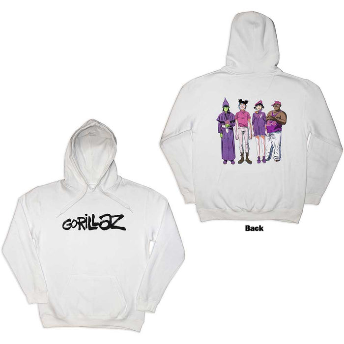 Gorillaz Cracker Island White X-Large Hoodie