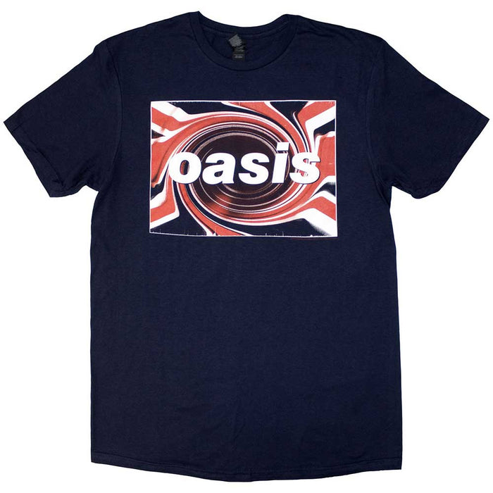 Oasis Union Jack Navy Blue Small T-Shirt