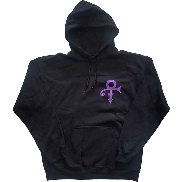 Prince Lotus Flower Black Large Hoodie