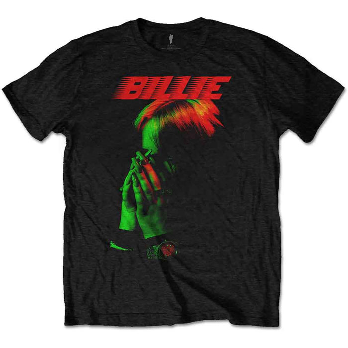 Billie Eilish Hands Face Black X-Large T-Shirt
