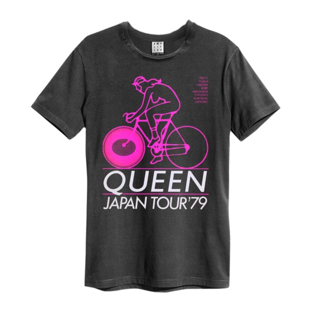 Queen Japan Tour 79 Charcoal Grey X-Large T-Shirt