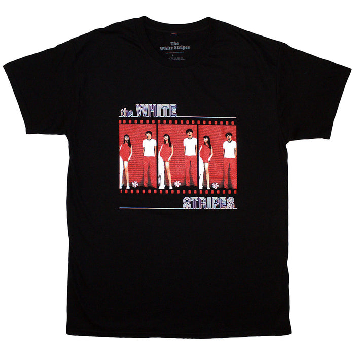 The White Stripes Film Strip Black Medium T-Shirt