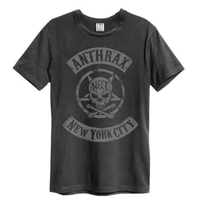 Anthrax New York City Amplified Charcoal X-Large Unisex T-Shirt