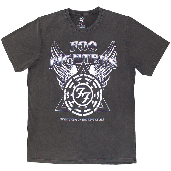 Foo Fighters EONAA Logo Stone Wash Charcoal Grey Medium T-Shirt