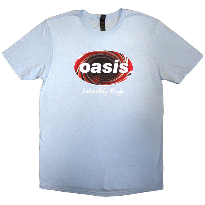 Oasis Definitely Maybe Union Jack Oval Light Blue XX-Large T-Shirt