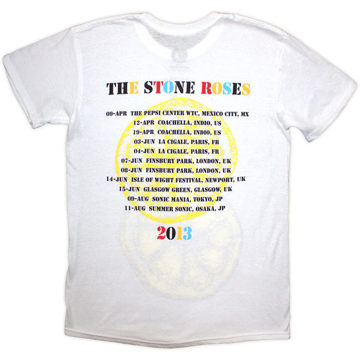 The Stone Roses Tour 2013 White Large T-Shirt