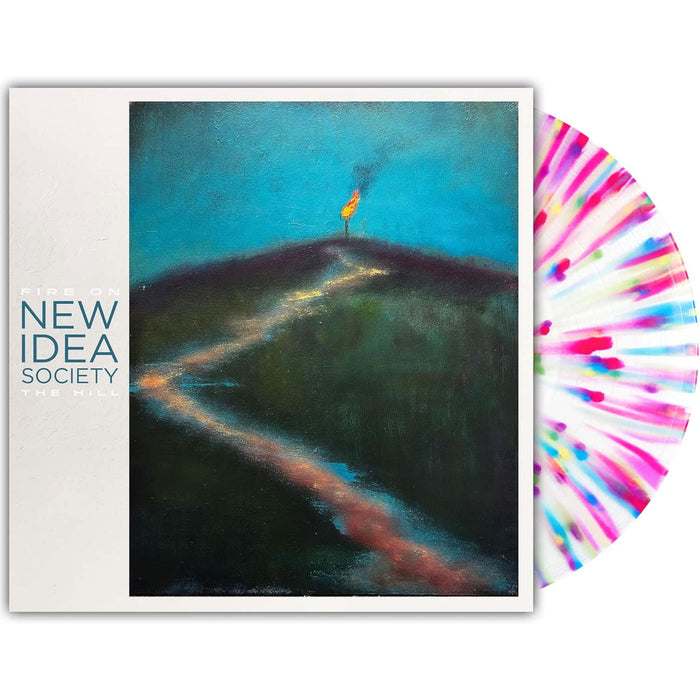 New Idea Society Fire On The Hill Vinyl LP White With Rainbow Splatter Due Out 15/05/26
