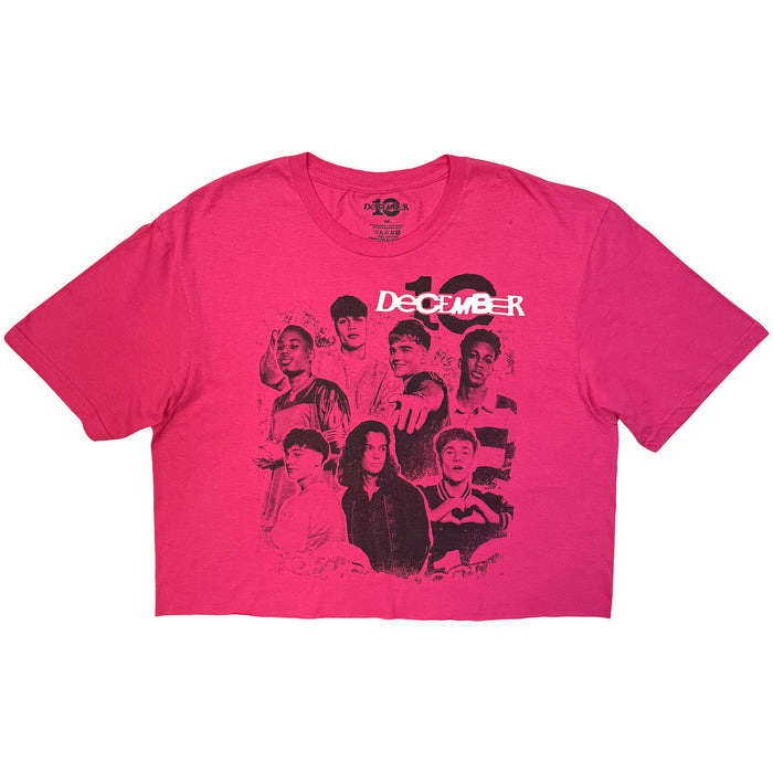December 10 Montage Group Pink Ladies Crop Top Medium T-Shirt