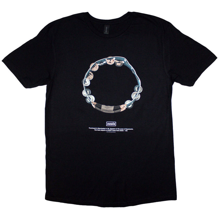 Oasis Definitely Maybe Tambourine Black Small T-Shirt