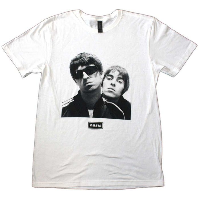 Oasis Noel & Liam Square Photo White XX-Large T-Shirt