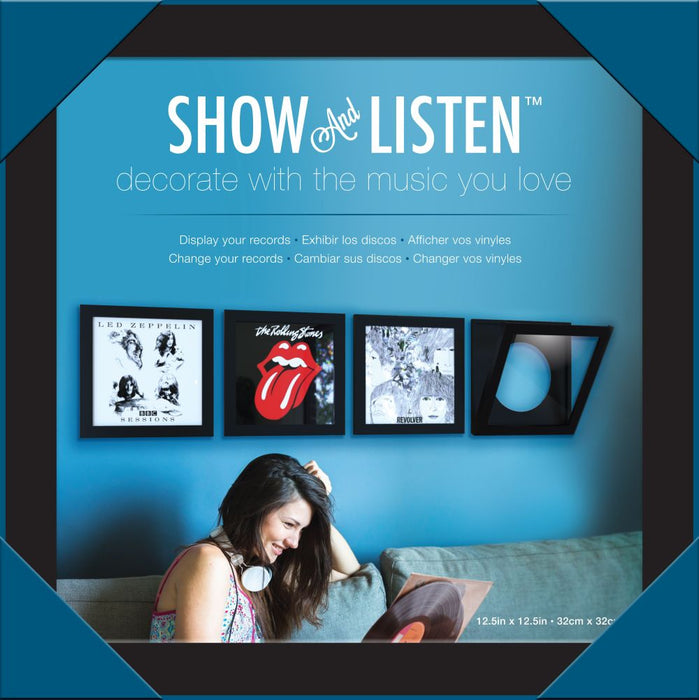 Vinyl Wall Frame Show and Listen Flip Frame BLACK (Single)