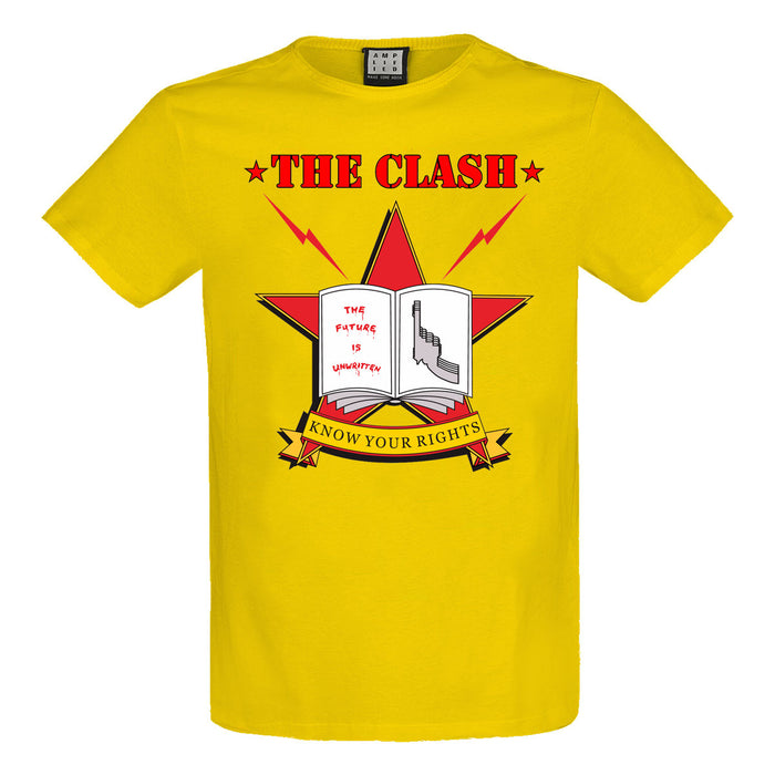 The Clash Know Your Rights Amplified Yellow X-Large Unisex T-Shirt