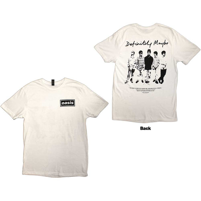 Oasis Definitely Maybe Promo White XX-Large T-Shirt