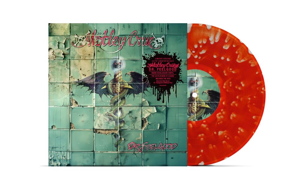 Mötley Crüe Dr. Feelgood Vinyl LP Indies Ruby Red & Clear Splatter Colour 2024