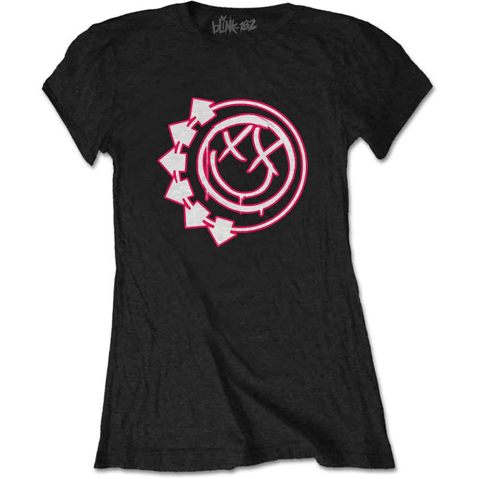 Blink-182 Six Arrow Smile Black Ladies Medium T-Shirt