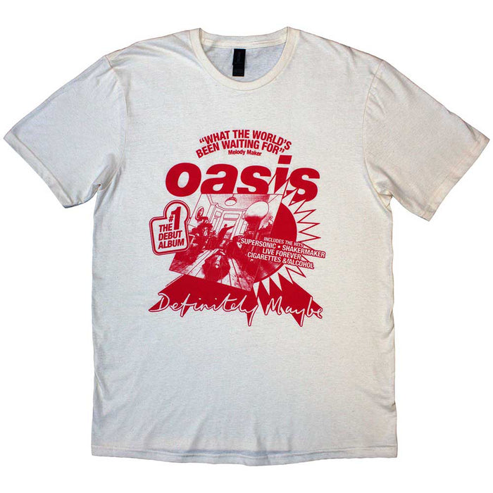 Oasis What The World's Been Waiting For Natural Large T-Shirt
