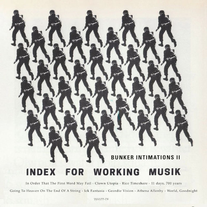 Index For Working Musik Bunker Intimations II Vinyl LP Indies 2026
