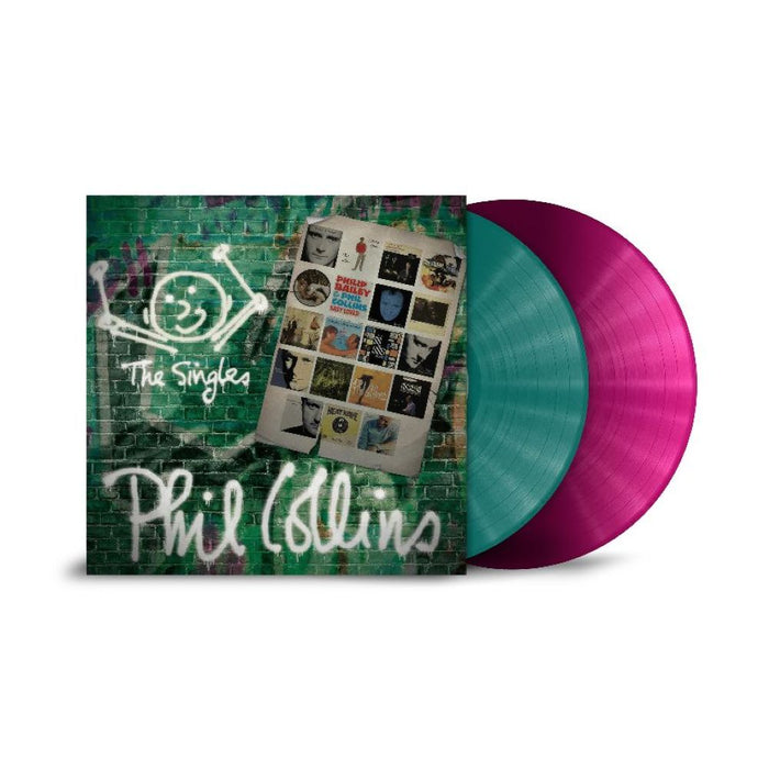 Phil Collins The Singles Vinyl LP Magenta & Green Colour 2026