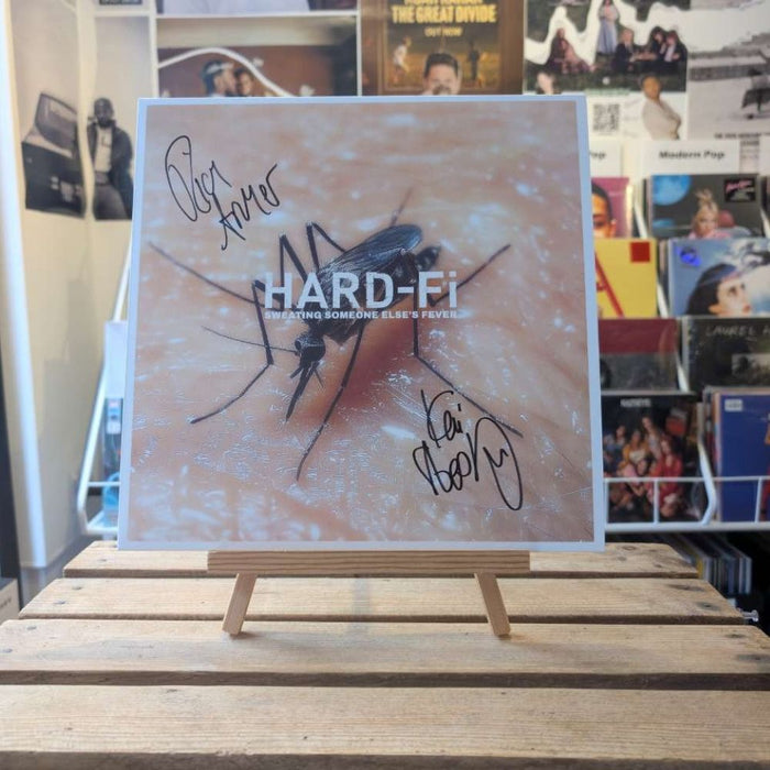 Hard-Fi Sweating Someone Else's Fever Vinyl LP Transparent Red w/Spatter Black & Solid White Colour *SIGNED* 2026