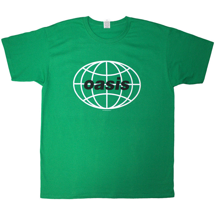 Oasis 1998 World Tour Mexico City Green Large T-Shirt