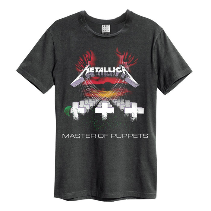Metallica Master Of Puppets Amplified Charcoal Small T-Shirt