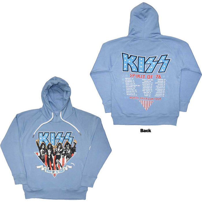 KISS Americana Light Blue XX-Large Hoodie