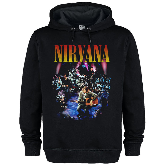 Nirvana Live In New York Amplified Vintage Black Medium Unisex Hoodie