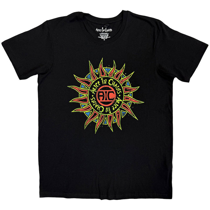 Alice In Chains Sun Logo Black Large T-Shirt