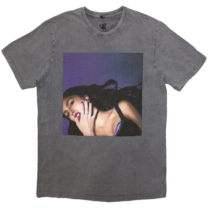 Olivia Rodrigo Guts Album Cover Grey Wash Large T-Shirt