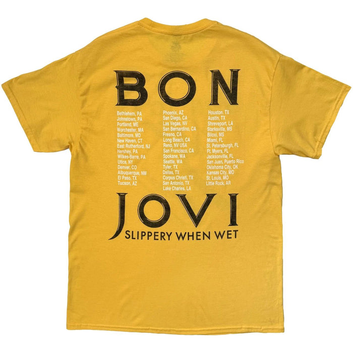 Bon Jovi Road Sign 87 Yellow XX-Large T-Shirt