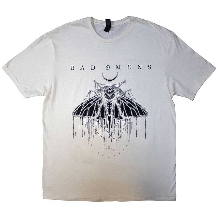 Bad Omens Moth Natural Colour Small T-Shirt