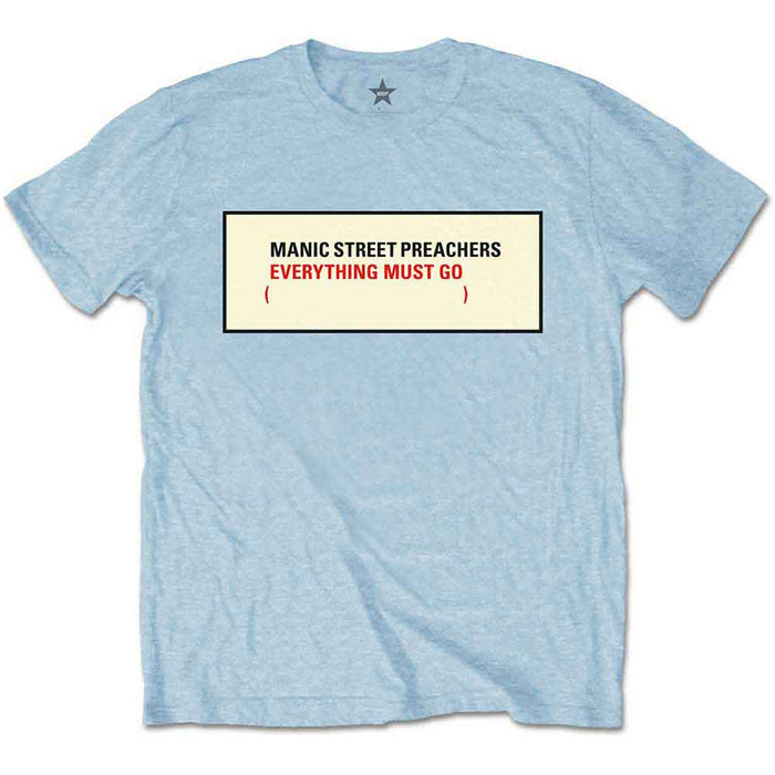 Manic Street Preachers Everything Must Go Blue Large Unisex T-Shirt