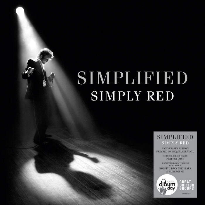 Simply Red Simplified Silver Colour National Album Day 2024