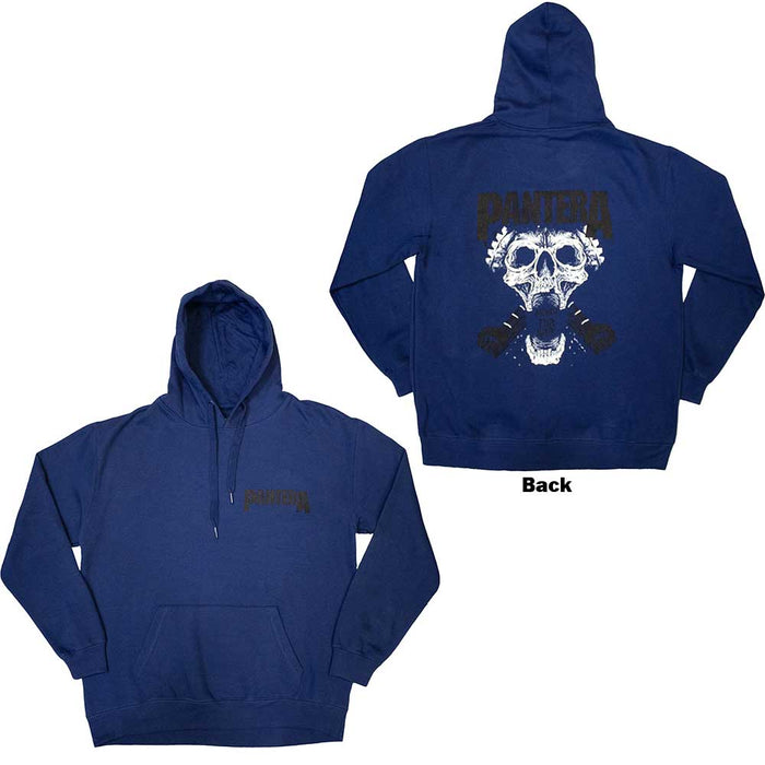 Pantera Mouth For War B&W Blue X-Large Hoodie