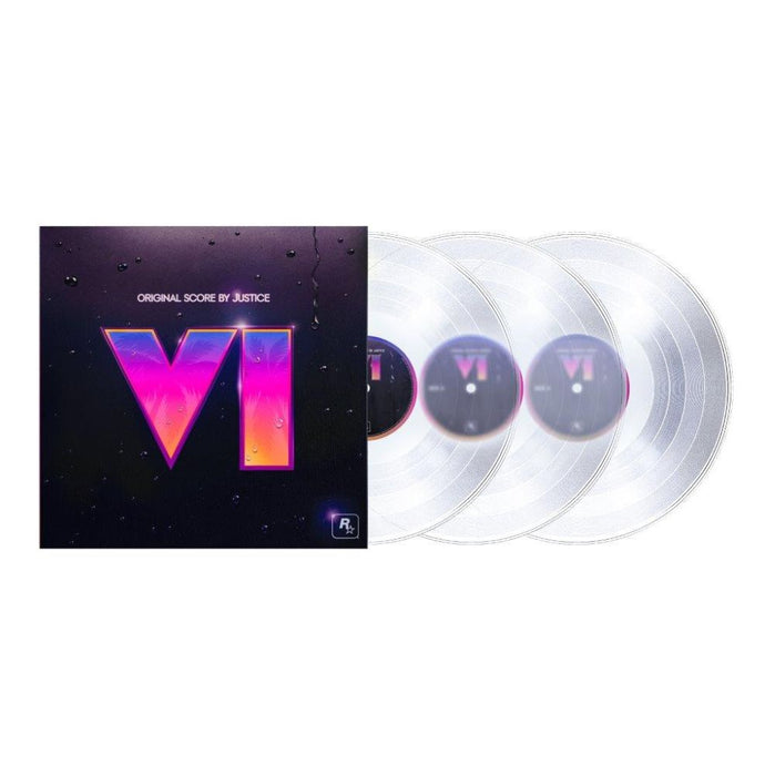 Justice Grand Theft Auto VI : Original Score by Justice Vinyl LP Crystal Clear Colour