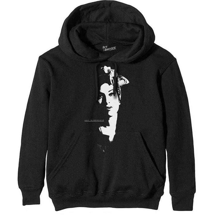 Amy Winehouse Scarf Portrait Black Small Hoodie