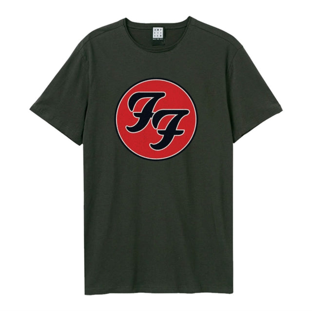 Foo Fighters Double F Logo Amplified Charcoal X-Large Unisex T-Shirt